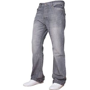 APT Heren Basic Bootcut Wijde Pijpen Flared Denim Jeans - Range van taille maten en kleuren beschikbaar, Blauw, 30W / 32L
