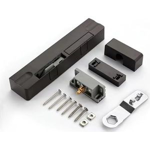 Onzichtbare hydraulische deursluiter, dampingsbuffer voor houten deuren, stille pin opening, sluiting voor thuisinstallatie, 1 stuks (wit-linksopening)