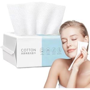 Cotton Face Towels - Super Soft Face Towel Large Dry Wipes, Soft Face Wipes | Makeup Remover Wipes, Lint- Facial Tissue for Sensitive Skin Makeup Removing, Cleansing, Nursing, Travel