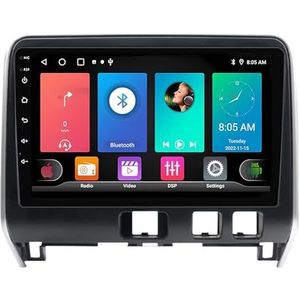 Dubbele DIN Android 14 autoradio voor Nissan Serena 2016-2018 10 Duim QLED Touch screen-met Draadloze Carplay Android Auto GPS navigatie 4G WiFi Stuurwielbediening achteruitrijcamera(P3 WIFI 4-Core 2G