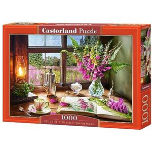 Castorland C-104345-2 Still Life with Violet Snapdragons puzzel met 1000 stukjes, kleurrijk