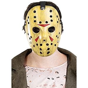 Funidelia | Friday the 13th Jason Mask OFFICIËLE voor vrouwen en mannen Friday the 13th, Horrorfilm, Horror - Accessorie voor Volwassenen, kostuum accesoires - Beige
