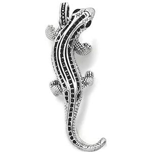 Salamander Pave Hanger, Hart 925 Sterling Zilveren Hanger Sieraden Europa Rebellen Accessoires Geschenk For Mannen Women Girls