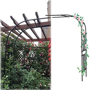 240cm Tuinboog Voor Planten Weerbestendige Rozenboog Halve Zijtuin Prieel Boog Breedte 60/90/120/150/180/220/240cm Buiten Bloem Tuin Boog Latwerk (Size : 240x240cm/7.9x7.9ft)