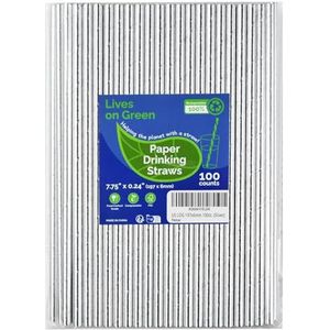 Sier Rietjes papier en zonnebril Doos 50 stuks