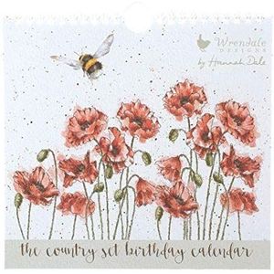Wrendale Designs - 'The Country Set' verjaardagskalender - eeuwigdurende kalender