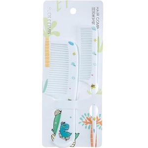 2 Stuks Haar Kam Set Scheiding Fijne Tanden Kammen Kappers Plagen Detangler Brede Tanden Haar Styling Kam Set