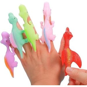 Slingshot Dinosaurus Vinger Speelgoed Grappig Dinosaurus Vinger Slingshot Actiefiguren Dinosaurus Vinger Actiefiguren (Size : 50pcs)