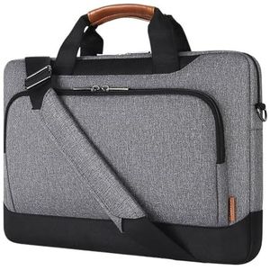 TYNXK Laptoptas, waterbestendige laptophoes met schouderriem voor 15,6 inch 17 inch notebooktas met hoge capaciteit computertas laptoptas (17 inch)