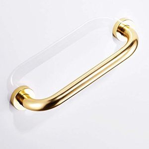 Badkamergrepen, handgrepen voor badkuipen en douches - 30 cm (12 16 20 inch) doucheleuning veiligheid wandmontage ruimte aluminium vier kleuren hulpmiddelen gehandicapte ouderen (goud-30 cm