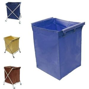 Vervangende voeringzak voor waswagen, Oxford stoffen afneembare voering met haak for opvouwbare trolley, commerciële wasmandtas, schoonmaakmandtas, servicemandtas(B)