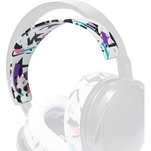 WC HeadbandZ Maxwell - Verbeterde siliconen hoofdband voor Audeze Maxwell van Wicked Cushions - Verbeterde flexibiliteit, comfort en stijl met bijpassende oorkussenontwerpen | 90's White