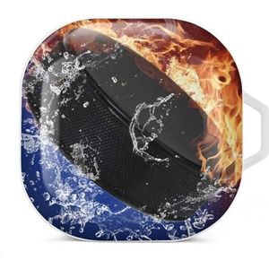 Homewish Ice And Fire oortelefoon hoesje compatibel met Galaxy Buds/Buds Pro schokbestendig hoofdtelefoon hoesje wit stijl