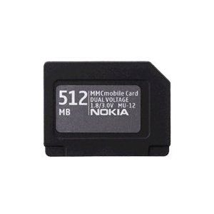 Nokia Geheugenkaart MMC 512 MB MU-12 Nokia E60; N-Gage; N-Gage QD; N