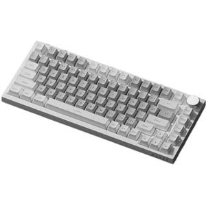 QPSJXN AK820 Draadloos gaming-toetsenbord, compatibel met swap, hot swap, Russische lay-out, 820 wit grijs