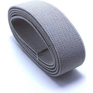 3 cm zwart-wit rubberen band verdikte elastische band kleur platte harde broek taille DIY decoratieve banden woonaccessoires-grijs