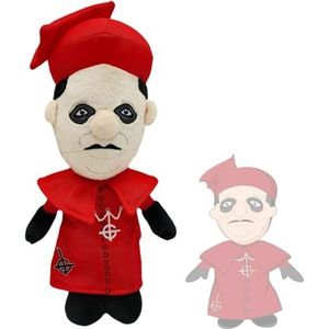 LZCLBP Cardinal Copia Plush Doll Ghost Cardinal Copia Plushie Toy Horror Frontman Pillows Soft Stuffed Toys for Kids and Fans Collection Gifts Rood