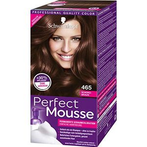 Perfect Mousse Permanente schuimkleuring, 465 chocoladebruin fase 3, 3 stuks (3 x 93 ml)