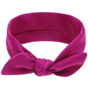 Haarband Katoen elastische tulband meisjes effen kleur hoofdband bowknot haarband baby hoofdband bandeau headwrap Haarbanden Voor Make-up (Size : Purple)