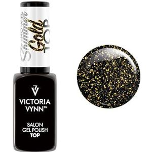 Victoria Vynn Top Shimmer Gel-nagellak zonder dispersie, uv-/led (Top Gold, 8 ml)