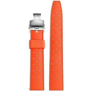 20 22 24 mm oranje serie rubberen fluorelastomeer band geschikt for Seiko Mido Heuer Omega horlogeband waterdichte armband herenaccessoires (Color : 6801 SK, Size : 20mm)