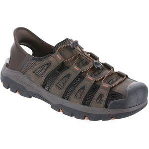 Skechers USA Men's Men's Tresmen-Norvick Fisherman Sandal, Chocolate, 7