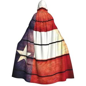 WURTON Amerikaanse Vlag Patroon Print Volwassen Hooded Mantel Unisex Capuchon Halloween Kerst Cape Cosplay Kostuum Voor Vrouwen Mannen