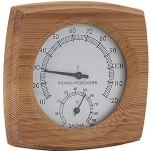 Saunaruimtethermometer, 2 in 1 Houten Thermo-Hygrometer voor Binnen, Thermometer Hygrometer, Stoomruimte, Saunaruimteaccessoires