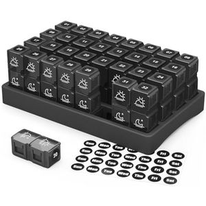 31 Dagen Pillendoos met Deksels Producten Maandelijkse Organizer Onafhankelijke Lege Container Case Reizen Vakantie Divider Lichtgewicht