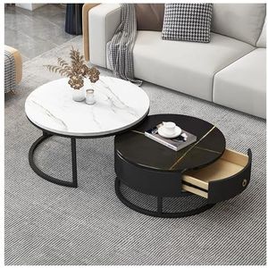 StarFurn Salontafel Set van 2 Puck Rond Goud kopen? ⏩ Giga Meubel! - Giga Meubel