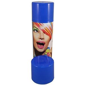 G&M Color Haarspray, 250 ml, 7 kleuren, haarkleuren, voor carnaval, Halloween, blauw