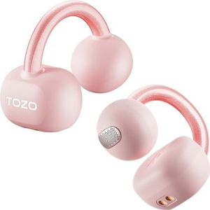 TOZO OpenEarRing Echte Open Ear koptelefoon, lichtgewicht Comfort Open Ear Clip draadloze oordopjes, 40H Play Bluetooth 5.4 hoofdtelefoon met slimme digitale display ontwerp Fit Sport Running, Workout