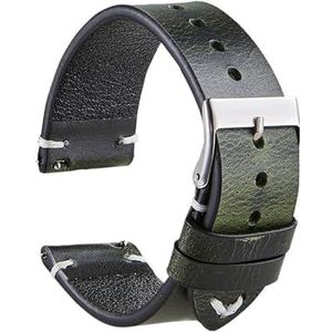 EDVENA Nieuwe Hoogwaardige Lederen Horlogeband 18 Mm 20 Mm 22 Mm Zwart Bruin Rood Koeienhuid Horlogeband Snelsluiting Horlogeaccessoires Mode(6,22mm)