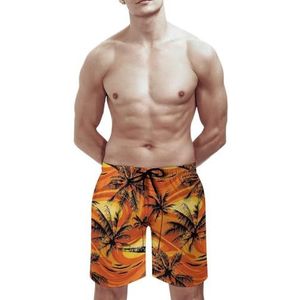 SANYJRV Sneldrogende ademende zwembroek voor heren (mesh voering), Hawaii Beach Casual Sports Shorts, Kleur 1, M