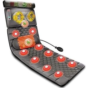 Massagemat For Het Hele Lichaam Met 20 Shiatsu-kneedmassagekoppen For De Nek,9 Niveaus, Verwarmd Matraskussen, Massagekussen For Het Hele Lichaam For Nek En Rug,Ontspanning Van De Lumbale Kuitspieren