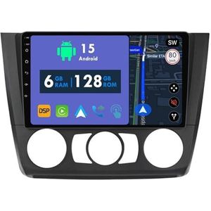 RoverOne Autoradio GPS voor BMW 1 Series 1-Series E81 E82 E87 E88 2004-2012 Carplay Android Auto Stereo Hoofdeenheid Bluetooth WiFi Radio Speler Sat Navigatie