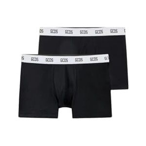 GCDS Underwear A2EM3702UW1 boxershorts 2 stuks kleur 99 zwart (IT, tekst, M, regular, 99 zwart)