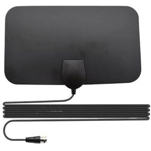TV-antenne 4K 25DB High Gain HD TV DTV-box 3000 Mijl Booster Actieve Binnenantenne Plat Ontwerp Bredere dekking(Only antenna)