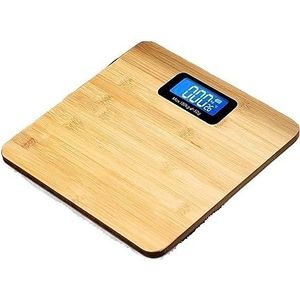 Houten Valbestendige Weegschaal Huishoudelijke Nauwkeurige Slimme Lichaamsvetweegschaal Elektronische Weegschaal LED Digitale Badkamerweegschaal Gemakkelijk Te Gebruiken