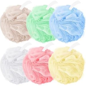Amazerbst loofah, loofah spons voor vrouwen en mannen, Pack van 6