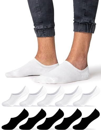 Occulto - Strolch - Onzichtbare Sokken - Zwart - Pak van 10