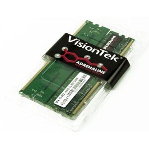 VisionTek 2G Kit of 2 (2x1GB) PC2-6400 CL5 800 240-pins DDR2 SDRAM 2 Dual Channel DIMM-desktopgeheugen (900470)