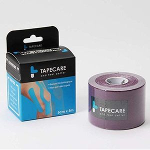 Tape Care Kinesiologie-tape, 5 m x 5 cm, Frans merk, Kinesiologie-tape, 100% katoen, waterdicht, hypoallergeen, I rood, blauw, groen, paars, geel, zwart, beige, roze