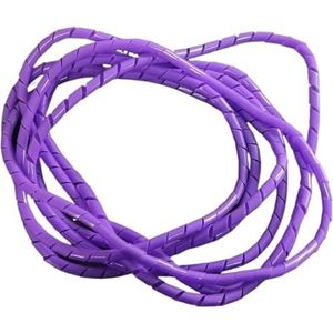 Paarse spiraalkabel management sleeve - 10mm ID x 10M | Wire Wrapping Protector voor snoer, pijp en lijn organisatie