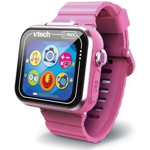 VTech Kidizoom Smartwatch MAX roze, smartwatch voor kinderen, dubbele camera, foto's, video's, games, horizontaal touchscreen, ESP-versie