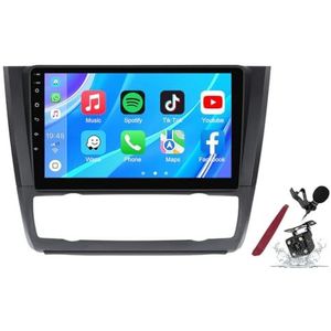 Android 14 Autoradio Sat Navi voor B-MW 1 Serie (2008-2012) 9 Inch Touchscreen Multimedia Speler met Draadloze Carplay GPS Navigatie FM RDS Bluetooth 5G-WiFi SWC DSP,M100s
