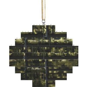 Leger Digitale Camouflage Spannende Diamant Bouwsteen Puzzel-Boeiende, Stress-Verlichtende Leuke Puzzel