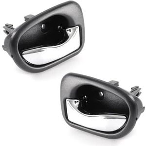 Auto interieurdeurgrepen Voor Hyundai Voor Accent 1.5L 1995-1999 Voor Atos 1997-2005 Linker Of Rechter Zwarte Deurgreep 82610-22001 82620-22001(Silver Pair)