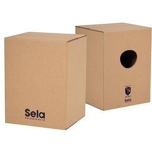 Sela SE 088 Carton Cajon Mini, geschikt voor kinderen en beginners, drumbox met snare geluid, made in Germany