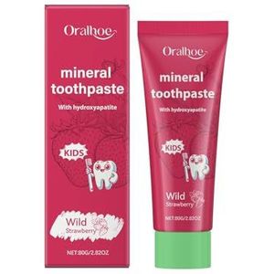 Kindertandpasta Met Aardbeiensmaak - Tanden Reinigen En Bleken, Mondverzorging For Kinderen, Beschermen Van Glazuur En Verwijderen Van Vlekken(3PCS)